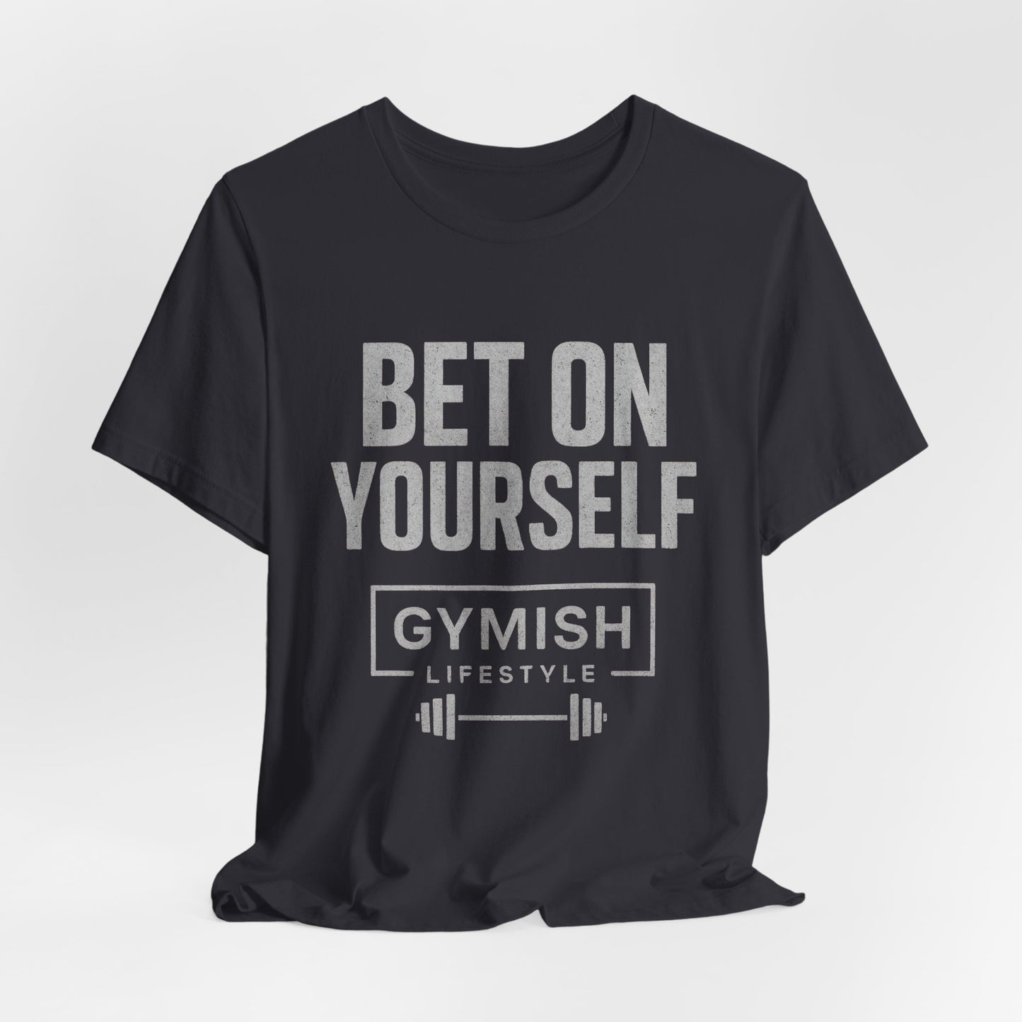 Camiseta de motivación fitness - Gymish Lifestyle Apuesta por ti mismo Camisetas de entrenamiento para hombre