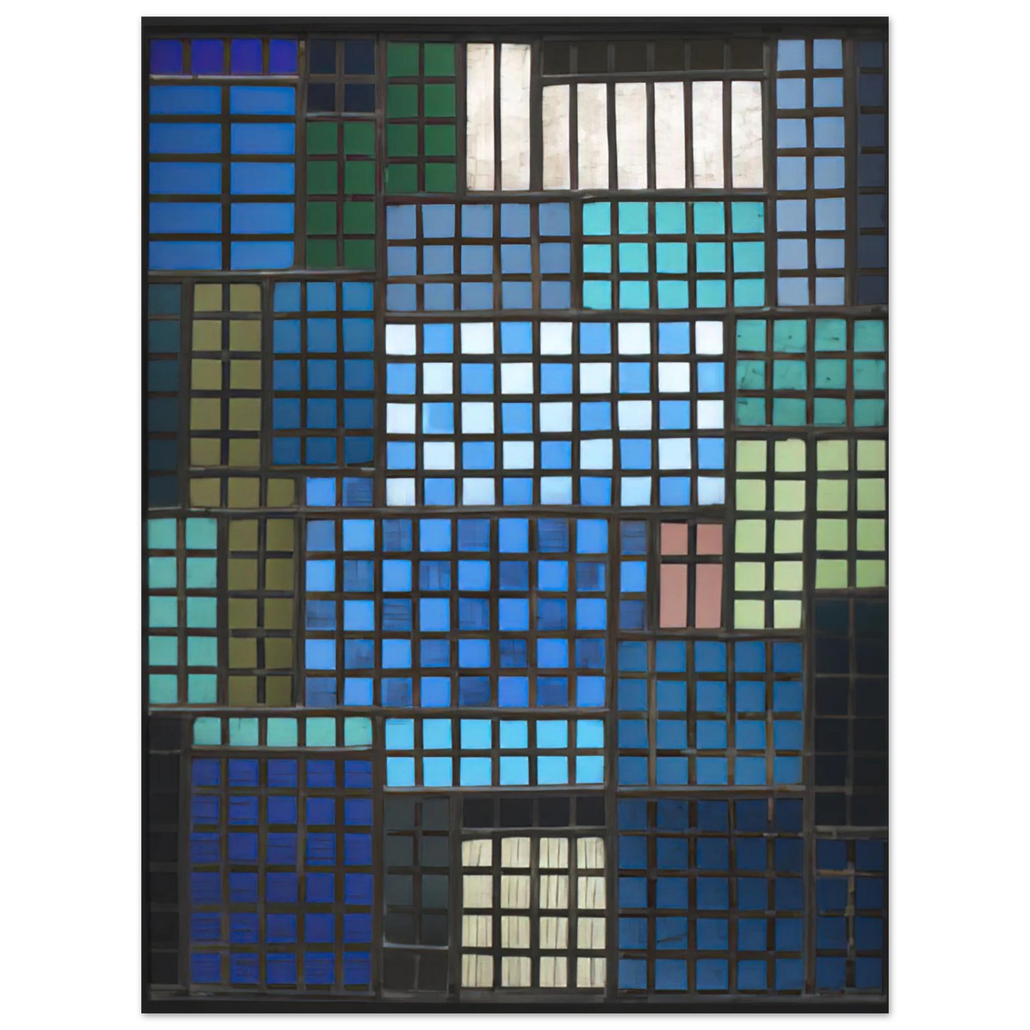 Josef Albers - PARK 1924  75x100 cm / 30x40inches Fine Art Poster