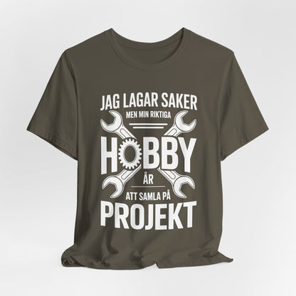 Camiseta de proyectos de hobby: divertida camiseta DIY para artesanos, regalo para manitas, Día del Padre, ropa informal, ropa de taller