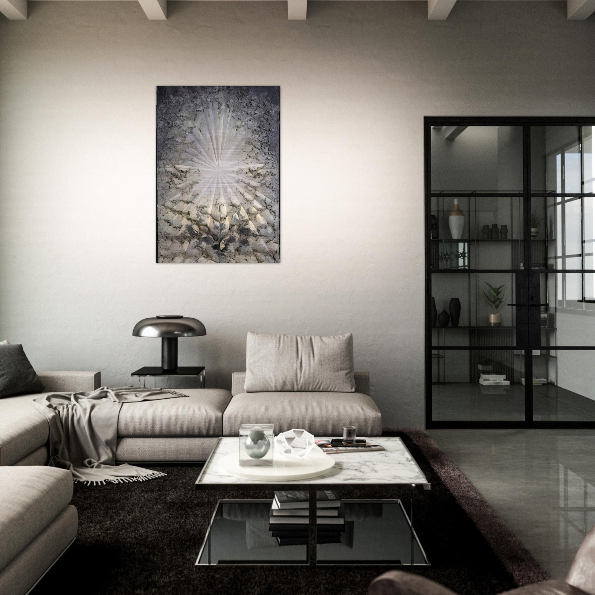 Jay DeFeo/BIG/The Rose - Jay DeFeo Brushed Aluminum Print - 70x100 cm / 28x40 inches | Jay DeFeo Aluminum Print | Jay DeFeo Prints
