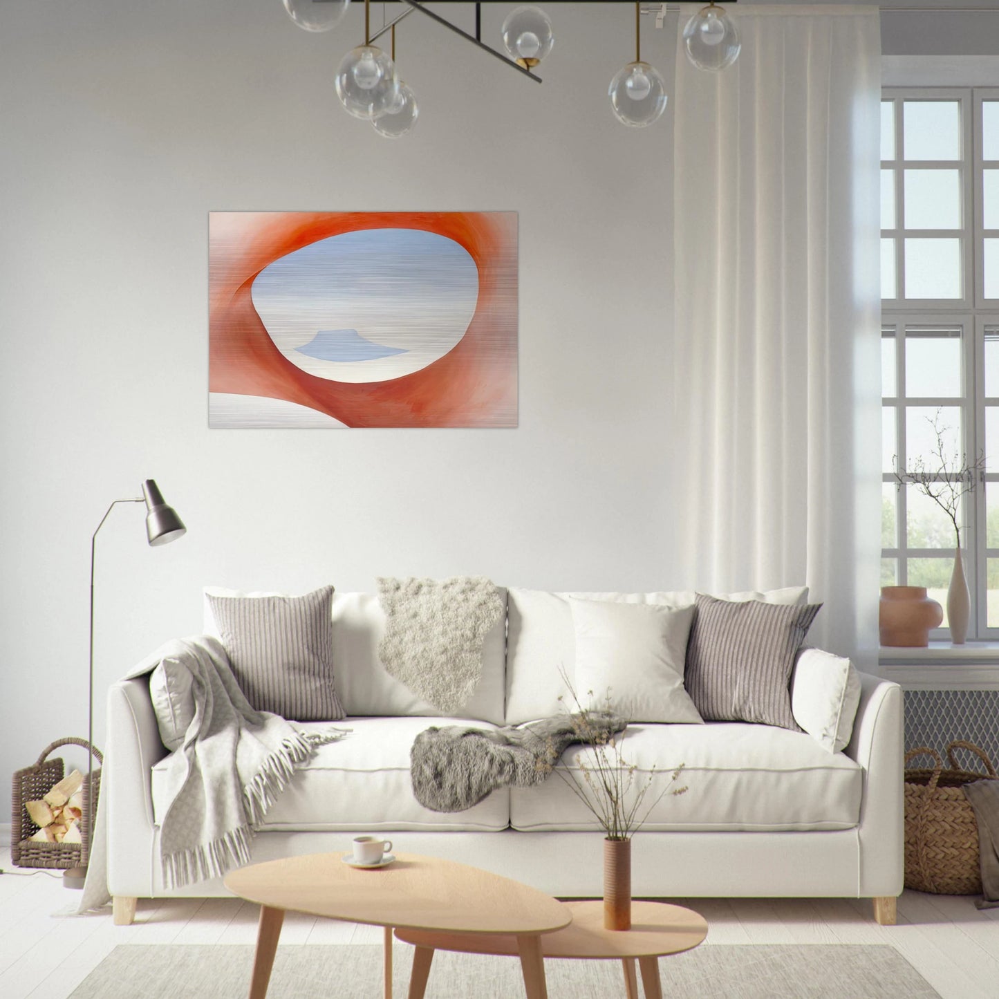 Pedernal - From the Ranch I - Georgia O'Keeffe Brushed Aluminum Print - 70x100 cm / 28x40 inches | Georgia O'Keeffe Aluminum Print | Georgia O'Keeffe Prints