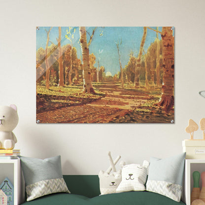 A Birch Grove - Arkhyp Kuindzhi Acrylic Print - 70x100 cm / 28x40″ inches | Arkhyp Kuindzhi Wall Art | Arkhyp Kuindzhi Prints