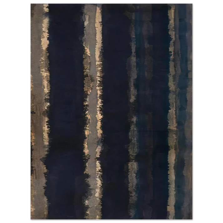 Yun Hyong-keun - Burnt Umber and Ultramarine - 1978  75x100 cm / 30x40inches Fine Art Poster