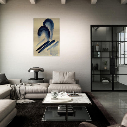 Blue-03 - Georgia O'Keeffe Brushed Aluminum Print - 70x100 cm / 28x40 inches | Georgia O'Keeffe Aluminum Print | Georgia O'Keeffe Prints