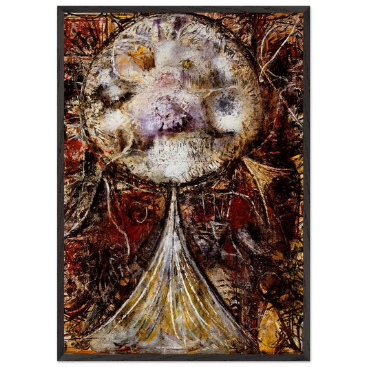 The Atom One World - Richard Pousette-Dart 70x100 cm / 28x40 inches Framed Art Print – Black Wooden Frame