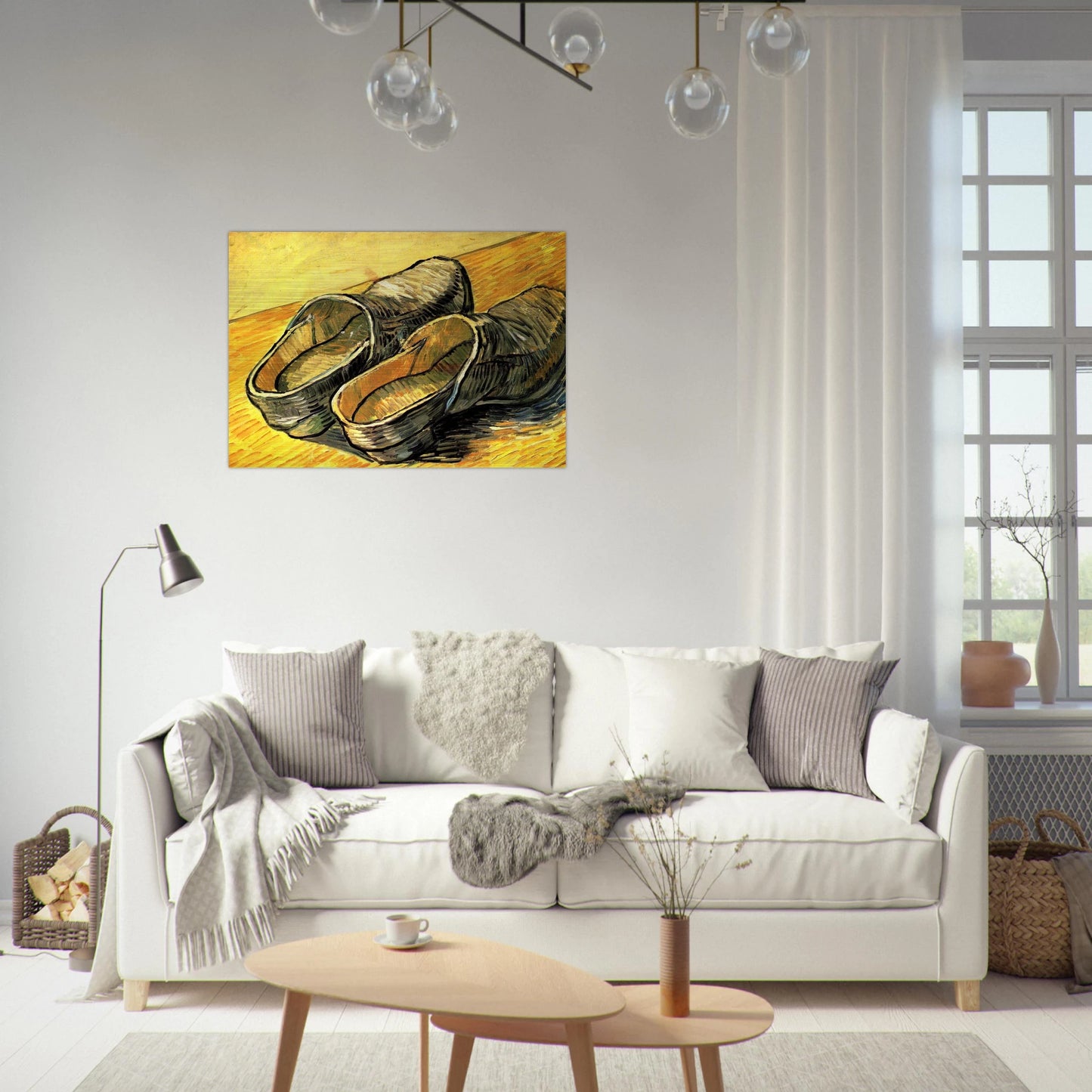 A Pair of Leather Clogs - Vincent van Gogh Brushed Aluminum Print - 70x100 cm / 28x40 inches | Vincent van Gogh Aluminum Print | Vincent van Gogh Prints