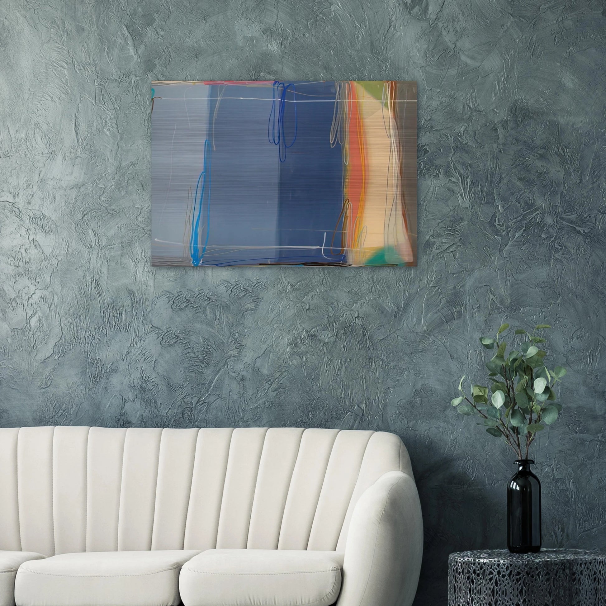 Yours and Mine - 1993 - Larry Zox Brushed Aluminum Print - 70x100 cm / 28x40 inches | Larry Zox Aluminum Print | Larry Zox Prints