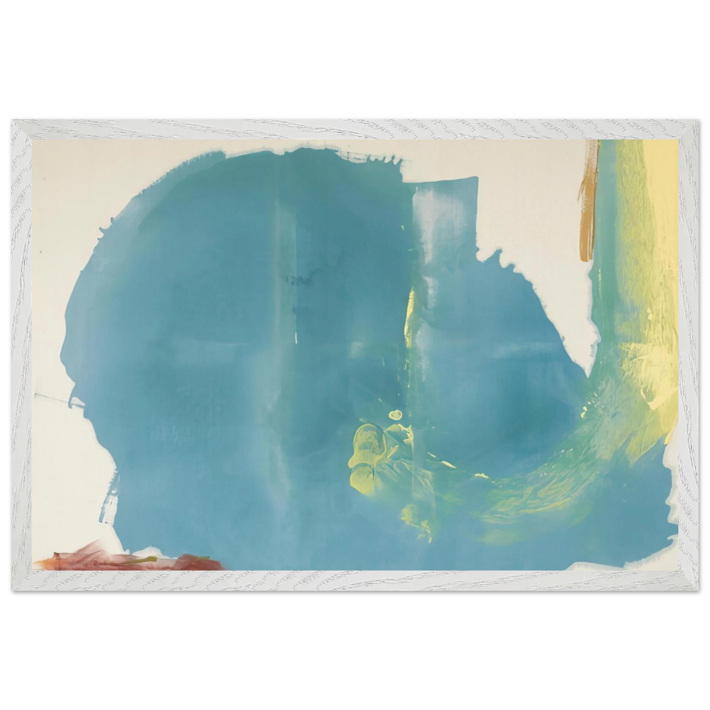 Helen Frankenthaler - Where Necessary - 1977 Wall art - 45x60 cm / 18x24 inches - Premium Wooden Framed Poster With Fine Art Paper-canvas - Black frame