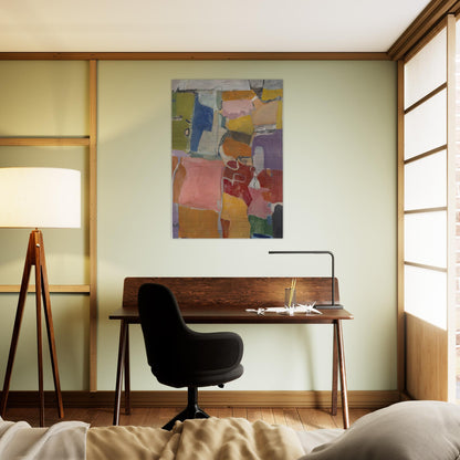 Urbana - Richard Diebenkorn Brushed Aluminum Print - 70x100 cm / 28x40 inches | Richard Diebenkorn Aluminum Print | Richard Diebenkorn Prints