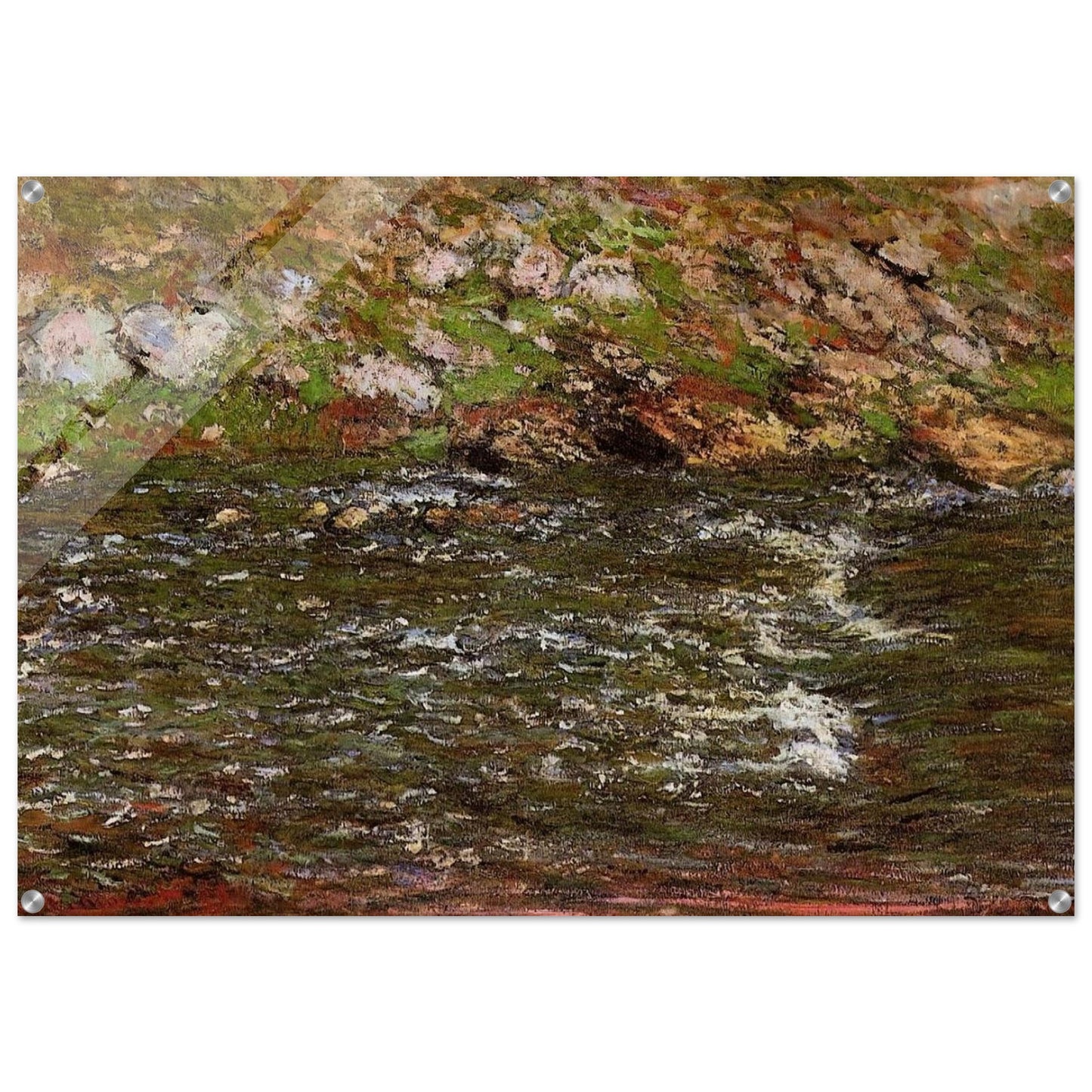 Torrent of the Petite Creuse at Fresselines - claude monet Acrylic Print - 70x100 cm / 28x40″ inches