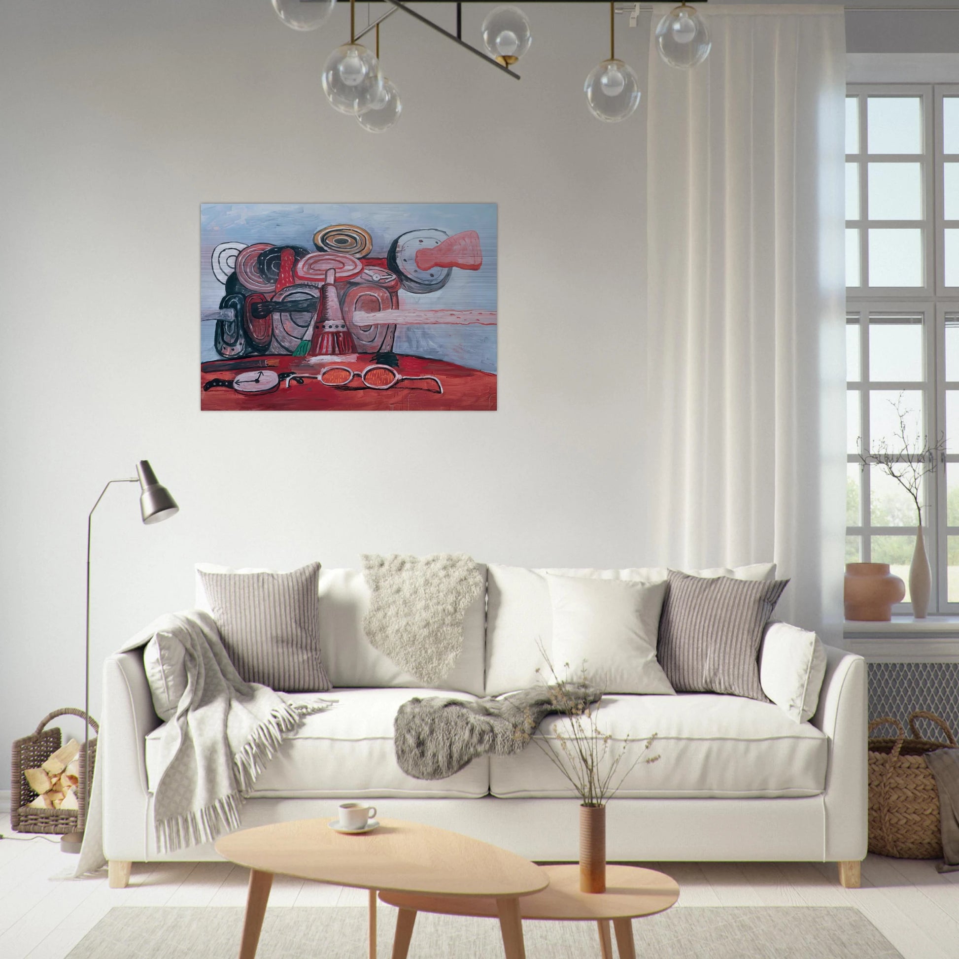 AS IT GOES - Philip Guston Brushed Aluminum Print - 70x100 cm / 28x40 inches | Philip Guston Aluminum Print | Philip Guston Prints