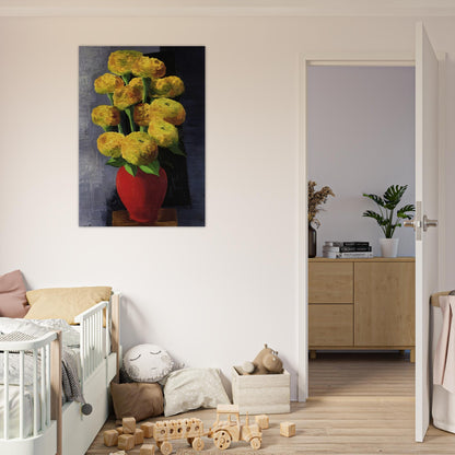 FLOWERS AND SHELLS 1919 - Moise Kisling Brushed Aluminum Print - 70x100 cm / 28x40 inches | Moise Kisling Aluminum Print | Moise Kisling Prints