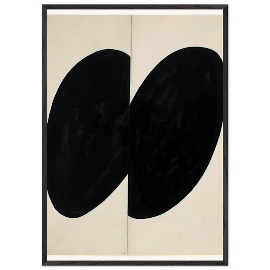 Black Forms - Ellsworth Kelly 70x100 cm / 28x40 inches Framed Art Print – Black Wooden Frame