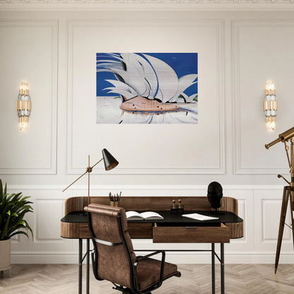 Opera House - 1982 - Brett Whiteley Brushed Aluminum Print - 70x100 cm / 28x40 inches | Brett Whiteley Aluminum Print | Brett Whiteley Prints