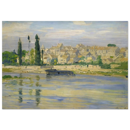 Carrieres-Saint-Denis - claude monet Brushed Aluminum Print - 70x100 cm / 28x40 inches | claude monet Aluminum Print | claude monet Prints