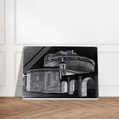 NOCTURNAL ROME CASTEL SANT ANGELO - MC Escher Acrylic Print - 70x100 cm / 28x40″ inches | Maurits Cornelis Escher Prints