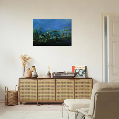 14 10 2002 2002 - Zao Wou-Ki Brushed Aluminum Print - 70x100 cm / 28x40 inches | Zao Wou-Ki Aluminum Print | Zao Wou-Ki Prints