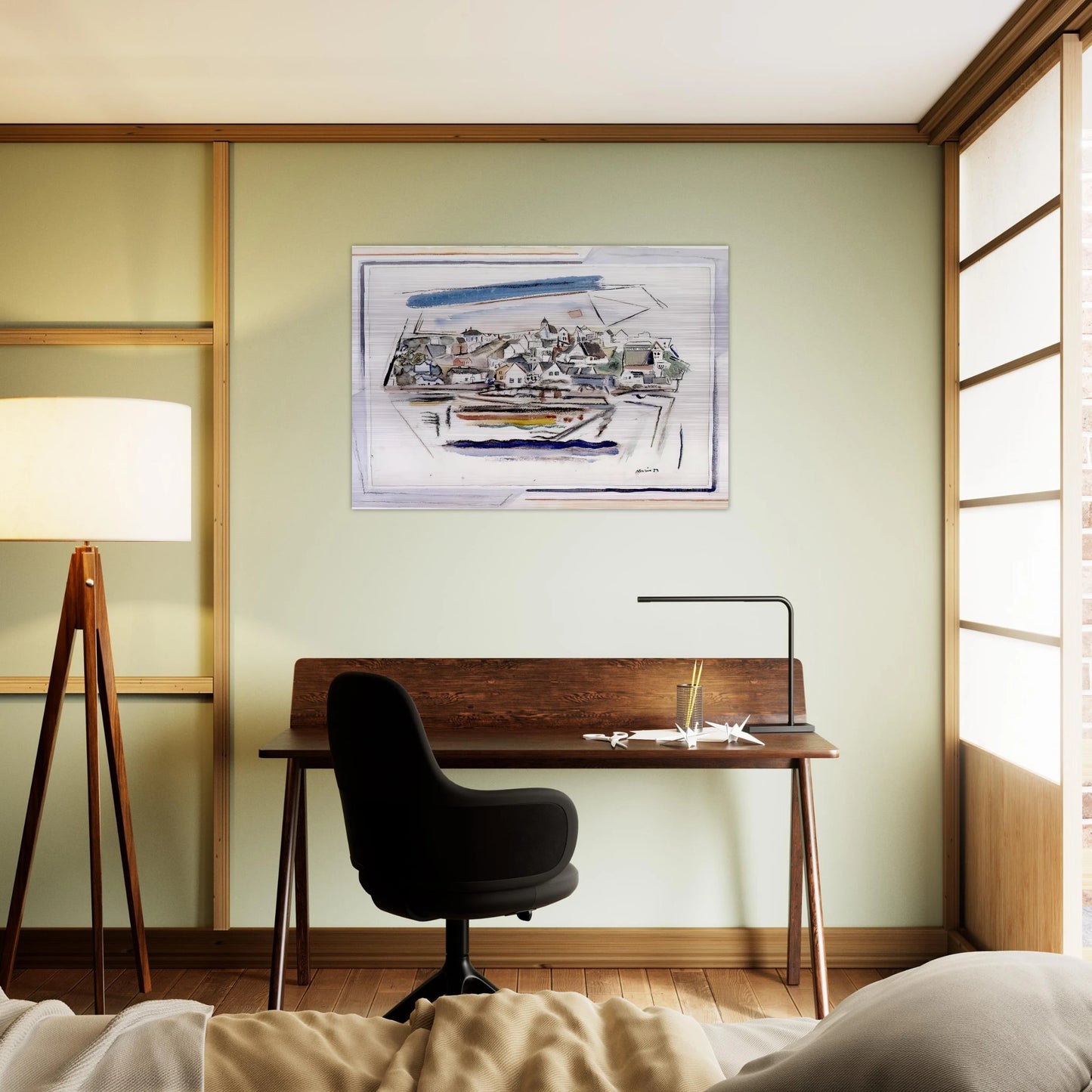 Stonington Maine - 1923 - John Marin Brushed Aluminum Print - 70x100 cm / 28x40 inches | John Marin Aluminum Print | John Marin Prints