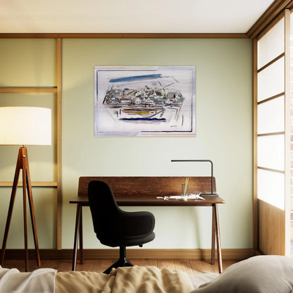 Stonington Maine - 1923 - John Marin Brushed Aluminum Print - 70x100 cm / 28x40 inches | John Marin Aluminum Print | John Marin Prints