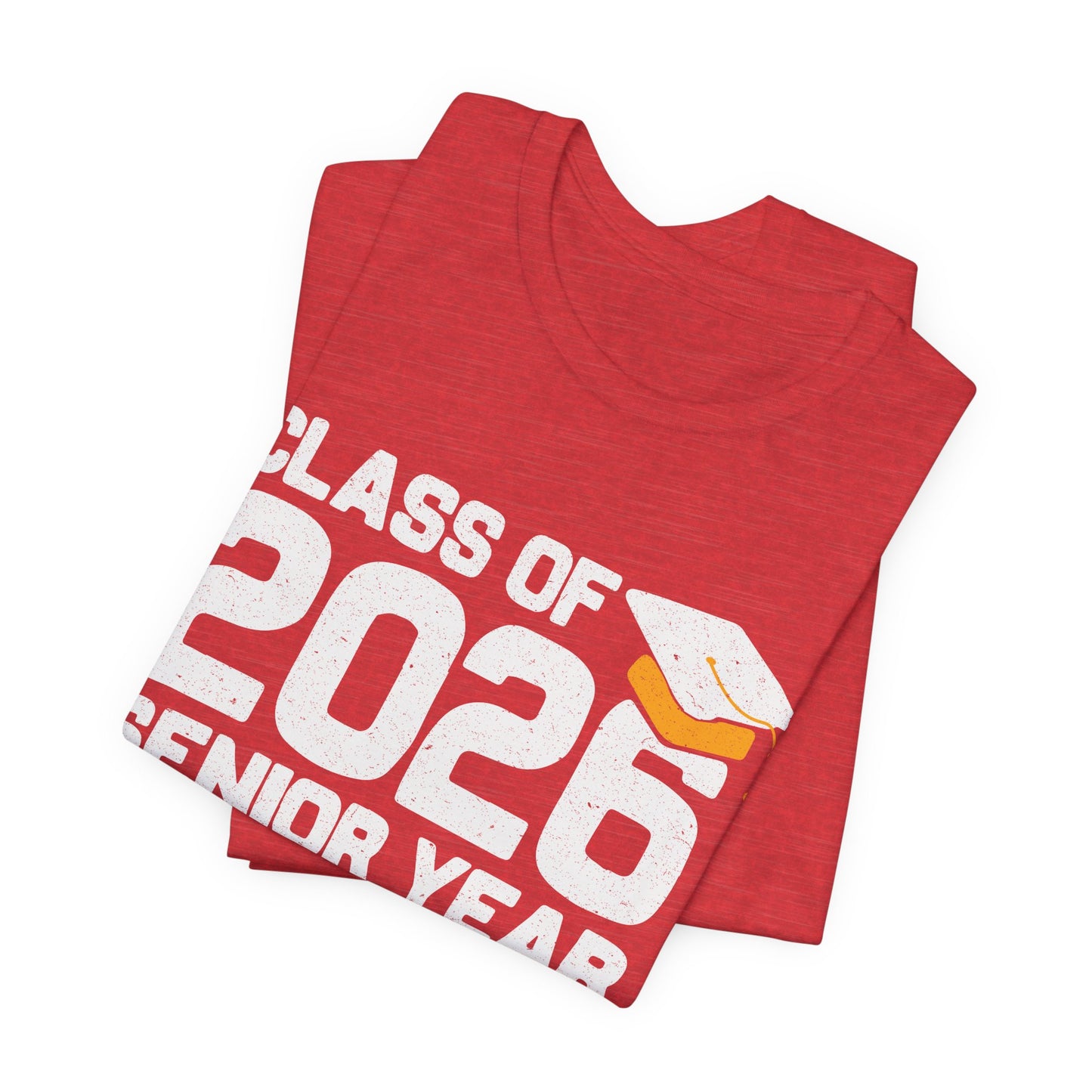 Camiseta de último año de la clase de 2026, camiseta de graduación, regalo de graduación unisex, ropa para estudiantes de último año de secundaria, camiseta con destino a la universidad