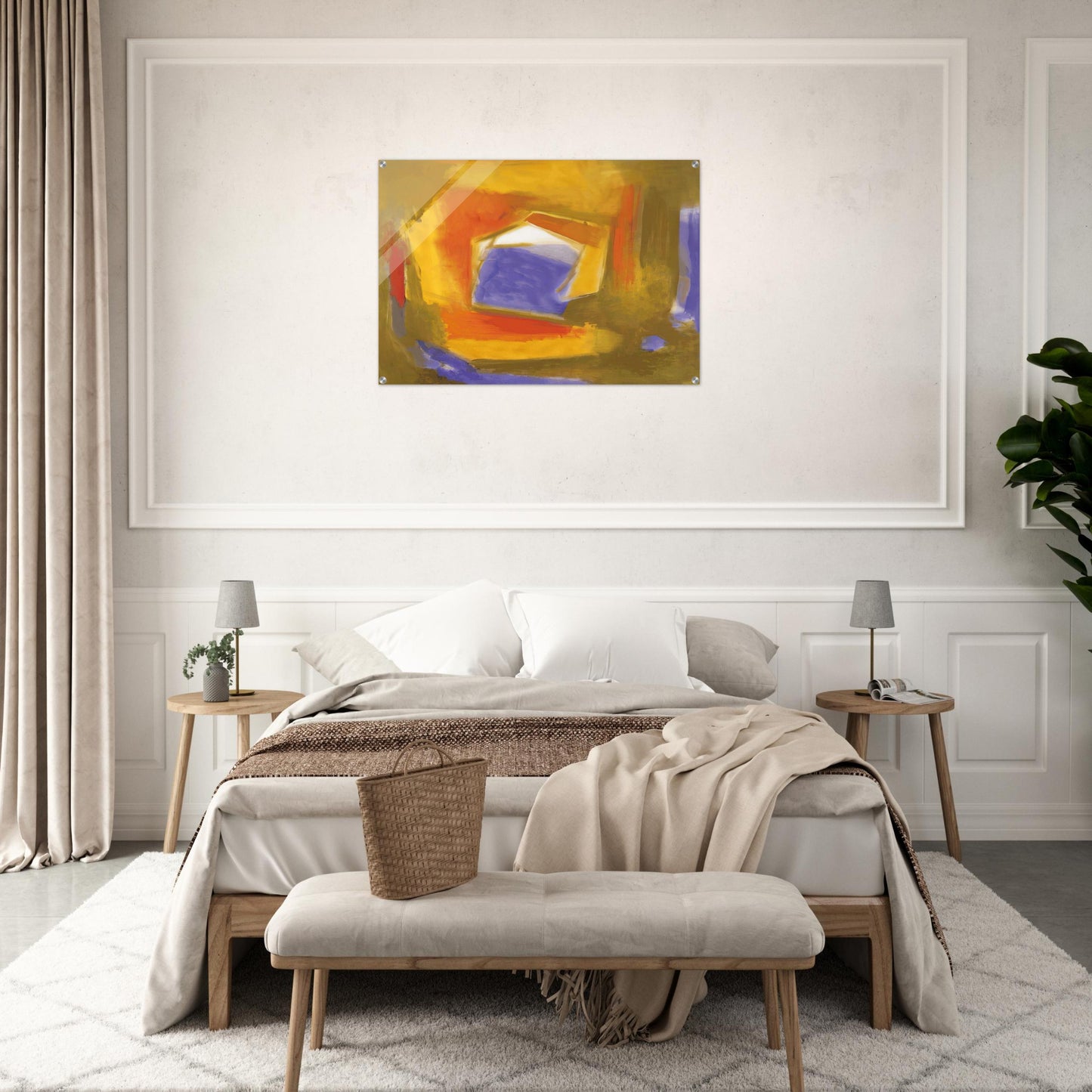 UNTITLED 1990 - Esteban Vicente Acrylic Print - 70x100 cm / 28x40″ inches