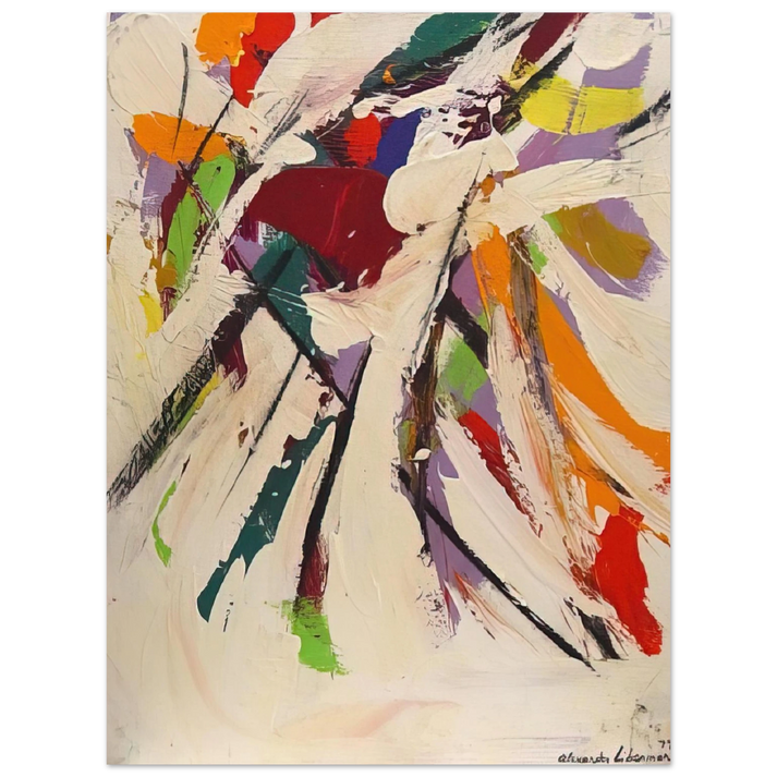 Alexander Liberman - Untitled Abstract - 1977  75x100 cm / 30x40inches Fine Art Poster
