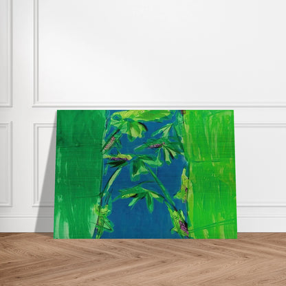 Early Summer - 1980 - Walasse Ting Brushed Aluminum Print - 70x100 cm / 28x40 inches | Walasse Ting Aluminum Print | Walasse Ting Prints