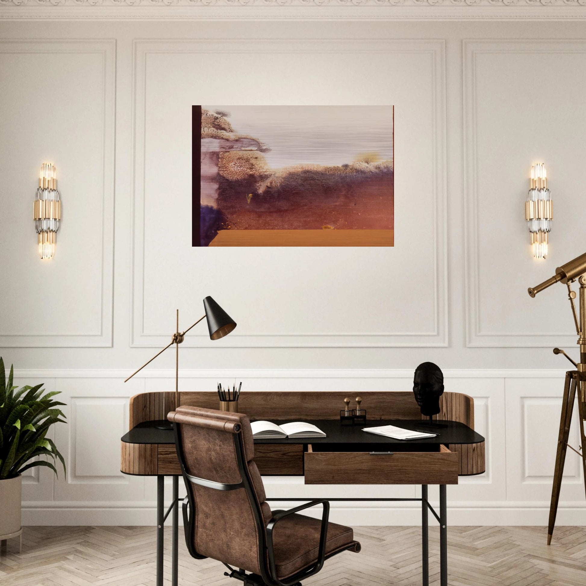 Lost In Rio De Janiero - Lyrical Abstraction - Ronnie Landfield Brushed Aluminum Print - 70x100 cm / 28x40 inches | Ronnie Landfield Aluminum Print | Ronnie Landfield Prints