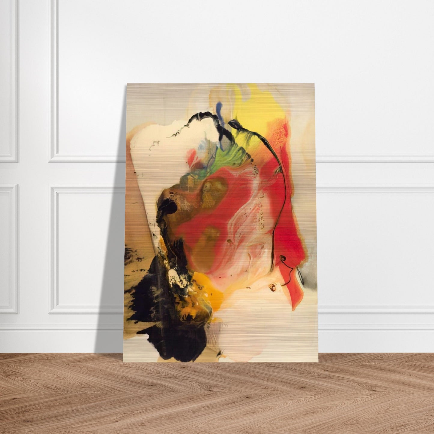Pompey s Head - Paul Jenkins Brushed Aluminum Print - 70x100 cm / 28x40 inches | Paul Jenkins Aluminum Print | Paul Jenkins Prints