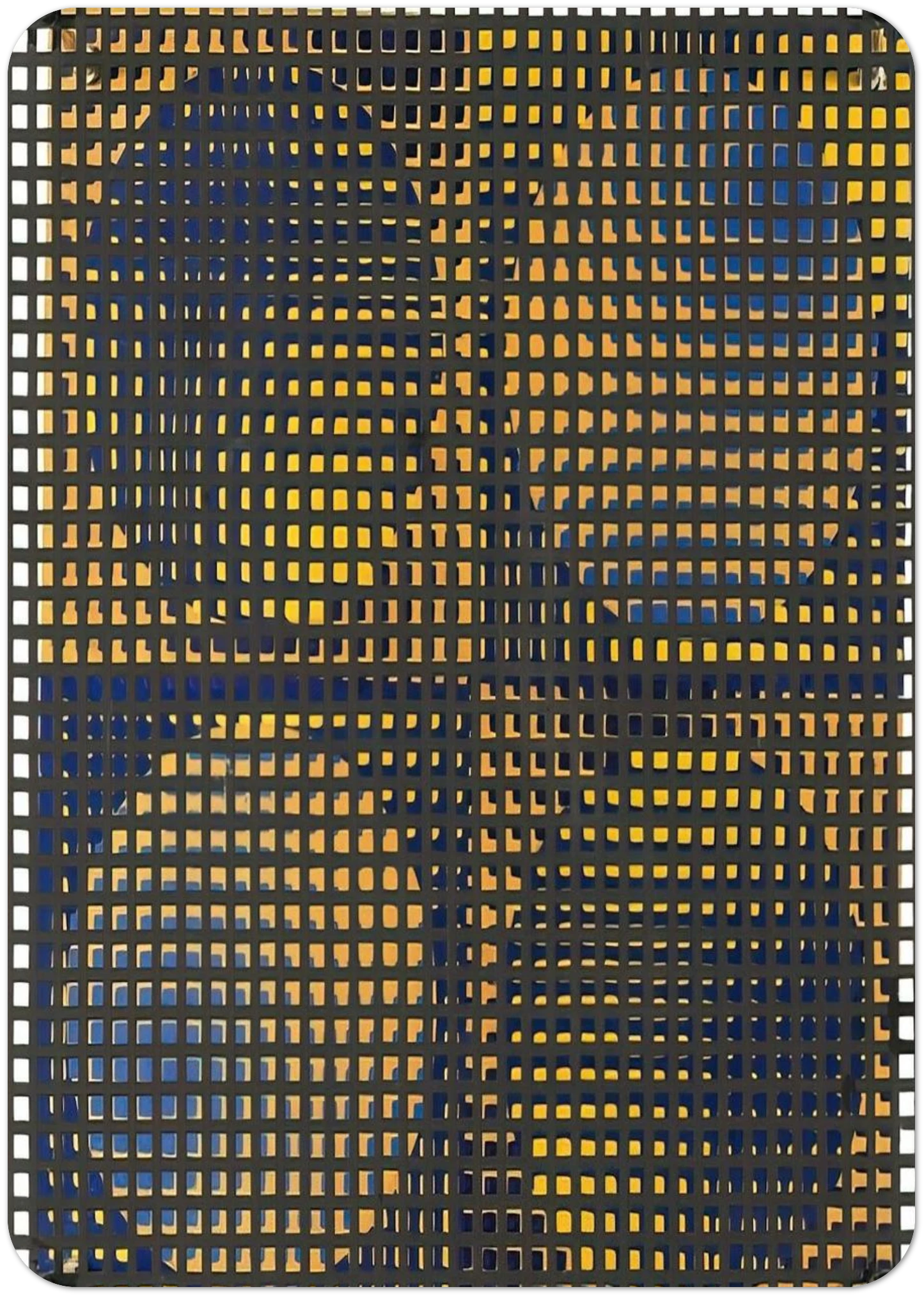 4 - cuadrados 4 - círculos - Op Art By Antonio Asis Pack of 10 Post Cards | Antonio Asis Post Cards | A6 (10.5 x 14.8 cm) - 4.1 x 5.8 inches