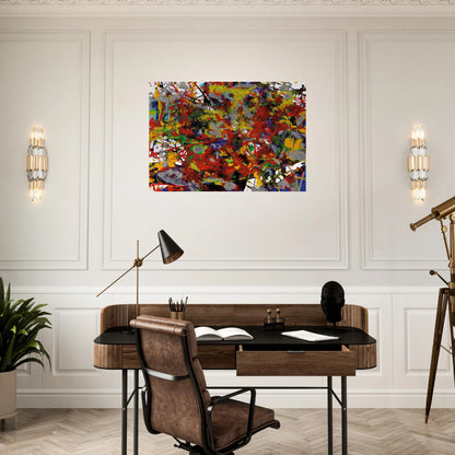 Untitled  SFP94-29  SFF 1708 é'" - Sam Francis Brushed Aluminum Print - 70x100 cm / 28x40 inches | Sam Francis Aluminum Print | Sam Francis Prints