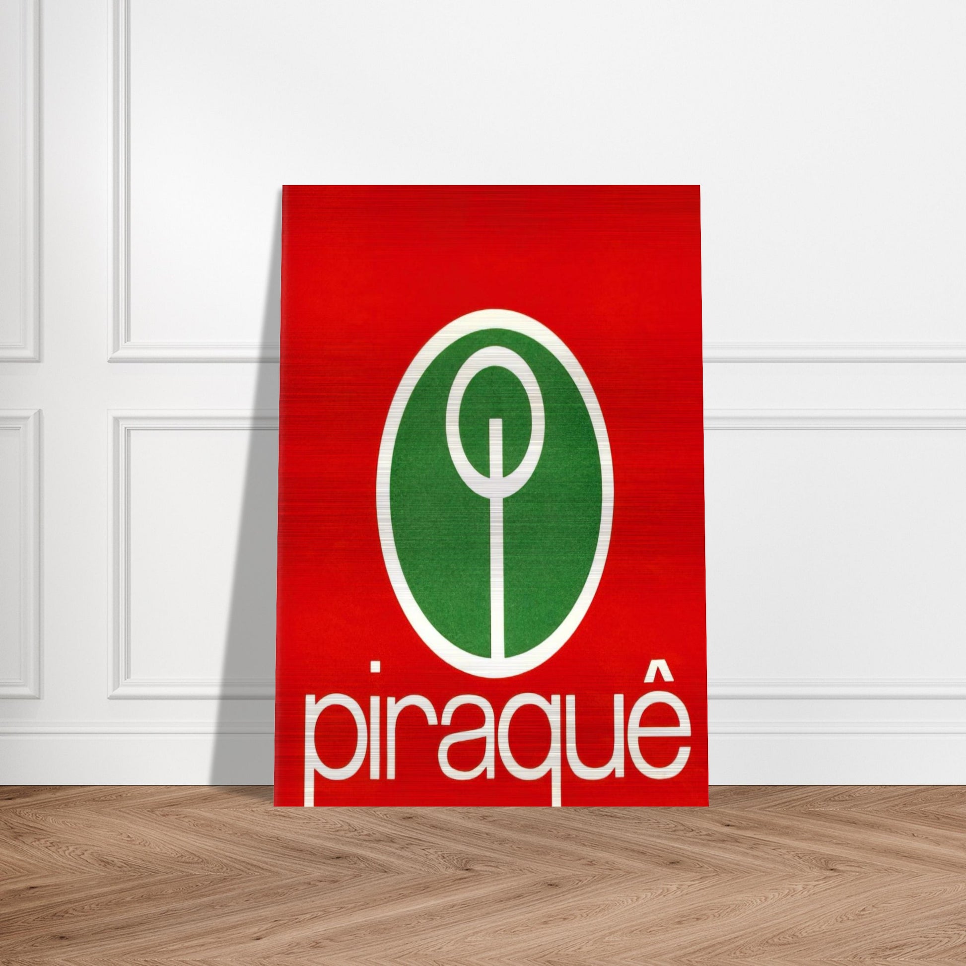 Logo Piraquê - 1970 - Lygia Pape Brushed Aluminum Print - 70x100 cm / 28x40 inches | Lygia Pape Aluminum Print | Lygia Pape Prints