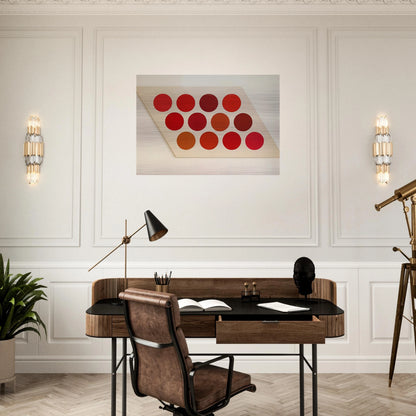 Red Twelve - 1965 - Thomas Downing Brushed Aluminum Print - 70x100 cm / 28x40 inches | Thomas Downing Aluminum Print | Thomas Downing Prints