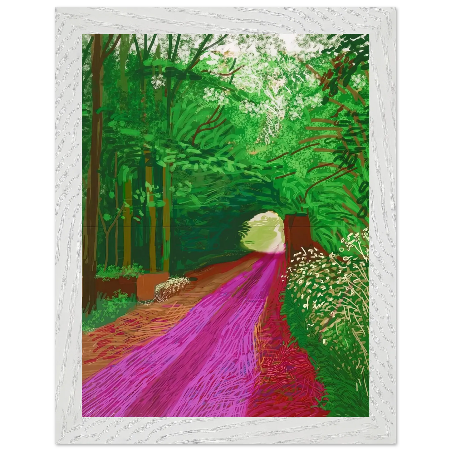 David Hockney - David Hockney Wall art - 21x29.7 cm / 8x12" - Premium Wooden Framed Poster With Fine Art Paper - Wood frame
