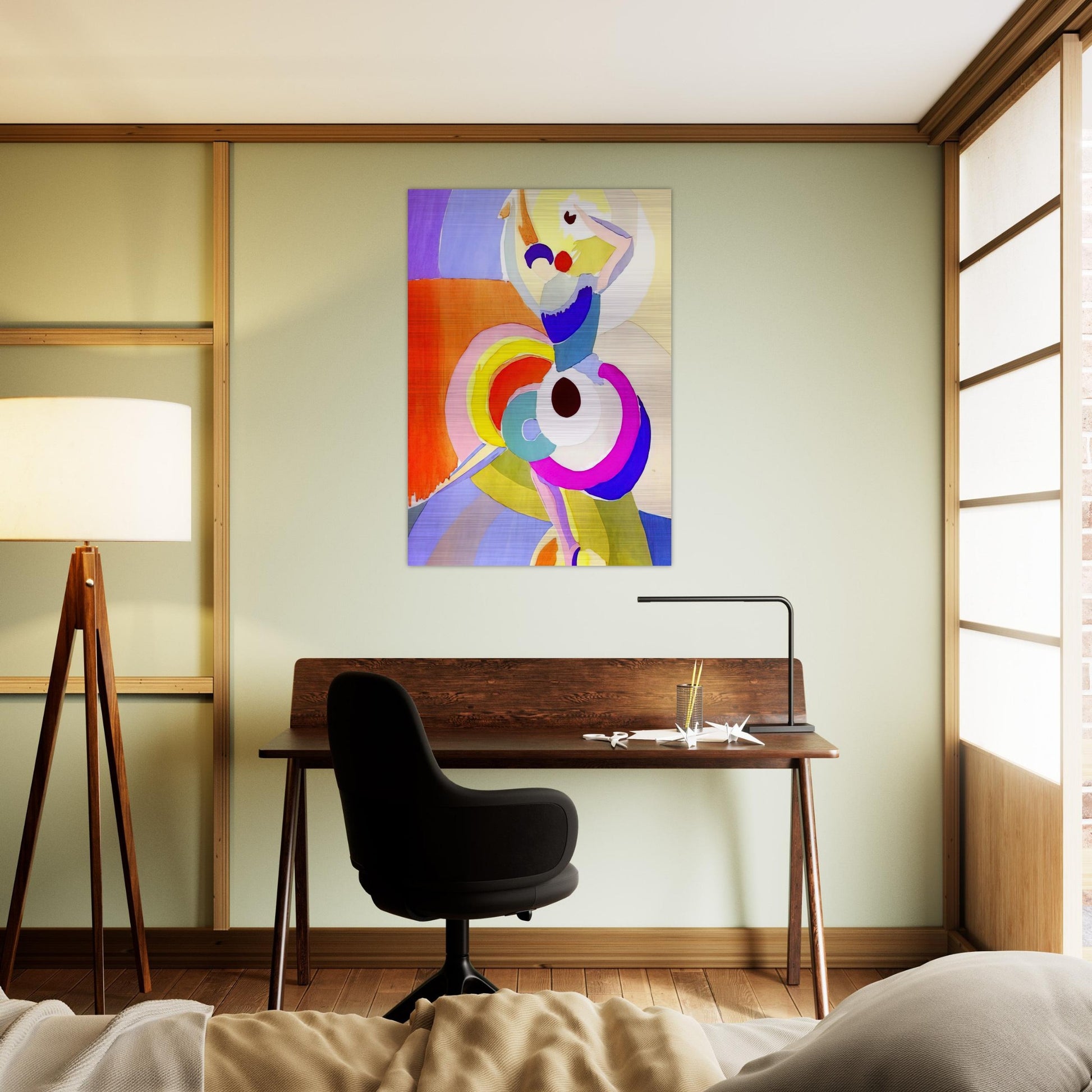 FLAMENCO DANCER - Sonia Delaunay Brushed Aluminum Print - 70x100 cm / 28x40 inches | Sonia Delaunay Aluminum Print | Sonia Delaunay Prints