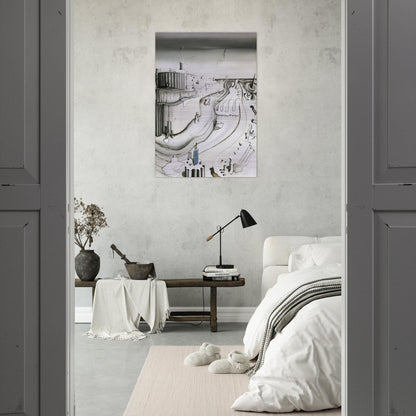 Promontory Palace - Yves Tanguy Brushed Aluminum Print - 70x100 cm / 28x40 inches | Yves Tanguy Aluminum Print | Yves Tanguy Prints