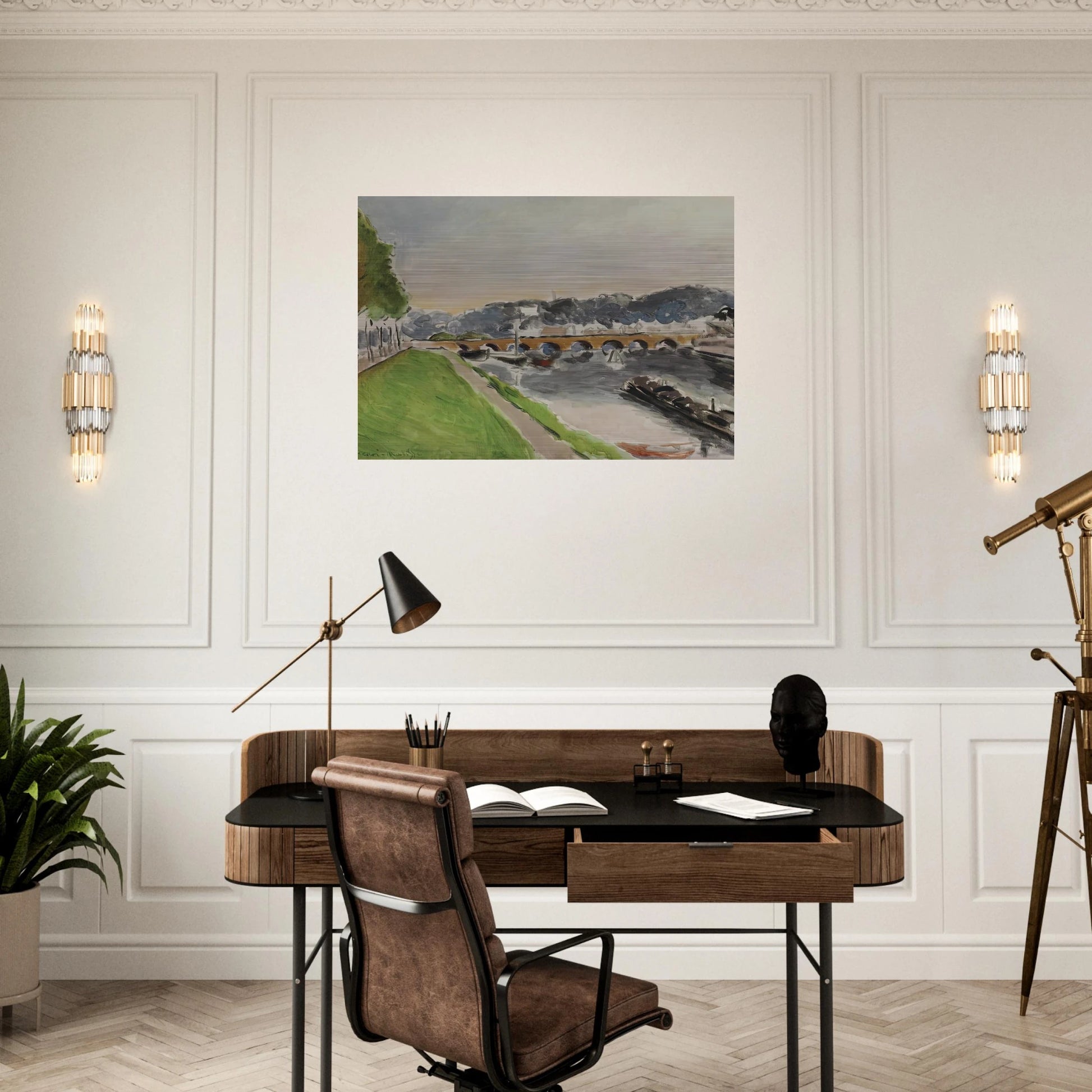 LE PONT DE SEVRES AU CHALAND 1917 - Henri Matisse Brushed Aluminum Print - 70x100 cm / 28x40 inches | Henri Matisse Aluminum Print | Henri Matisse Prints
