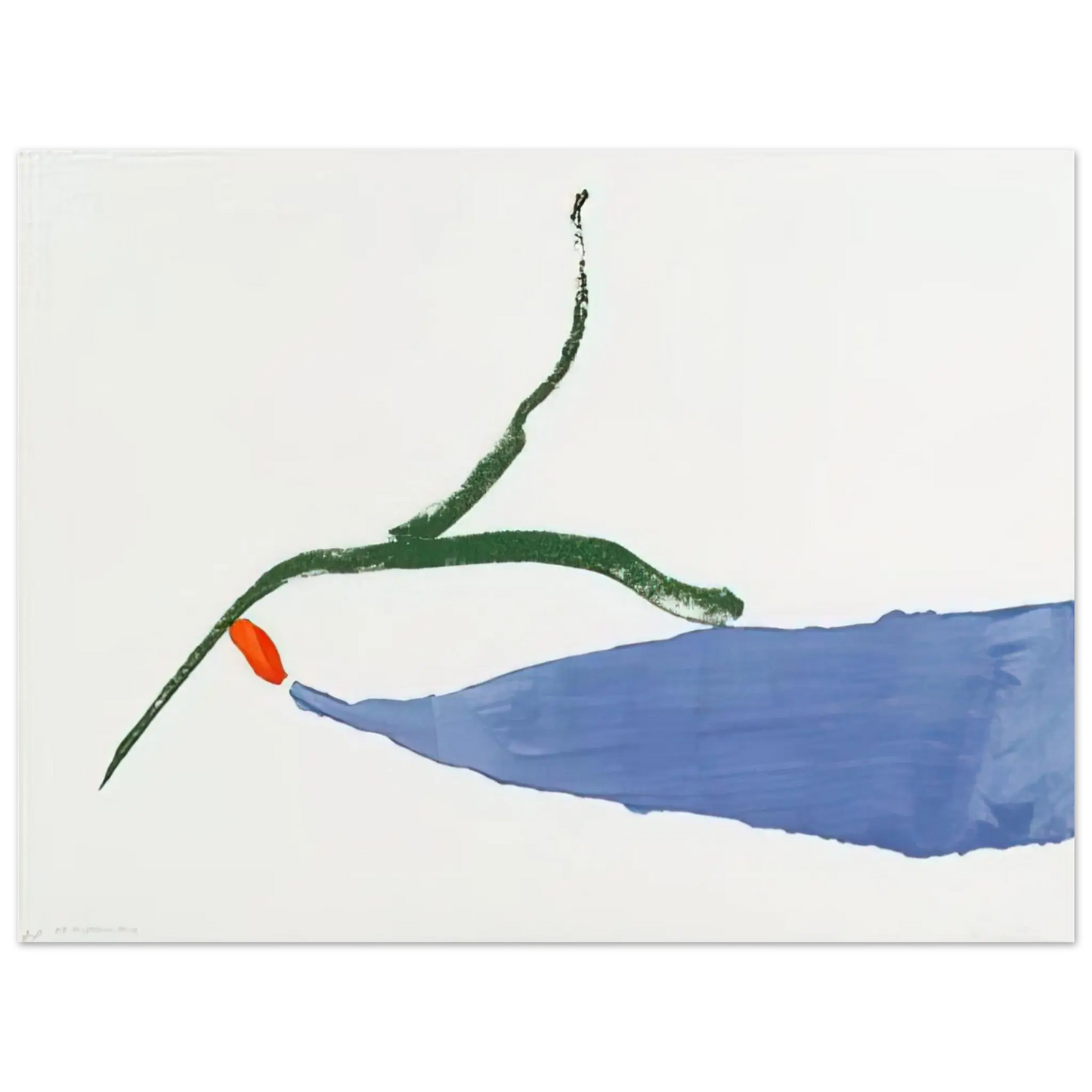 Helen Frankenthaler - A Little Zen - 1970 Wall art - A3 (29.7 x 42  cm) - Premium Wooden Framed Poster With Fine Art Paper - Black frame
