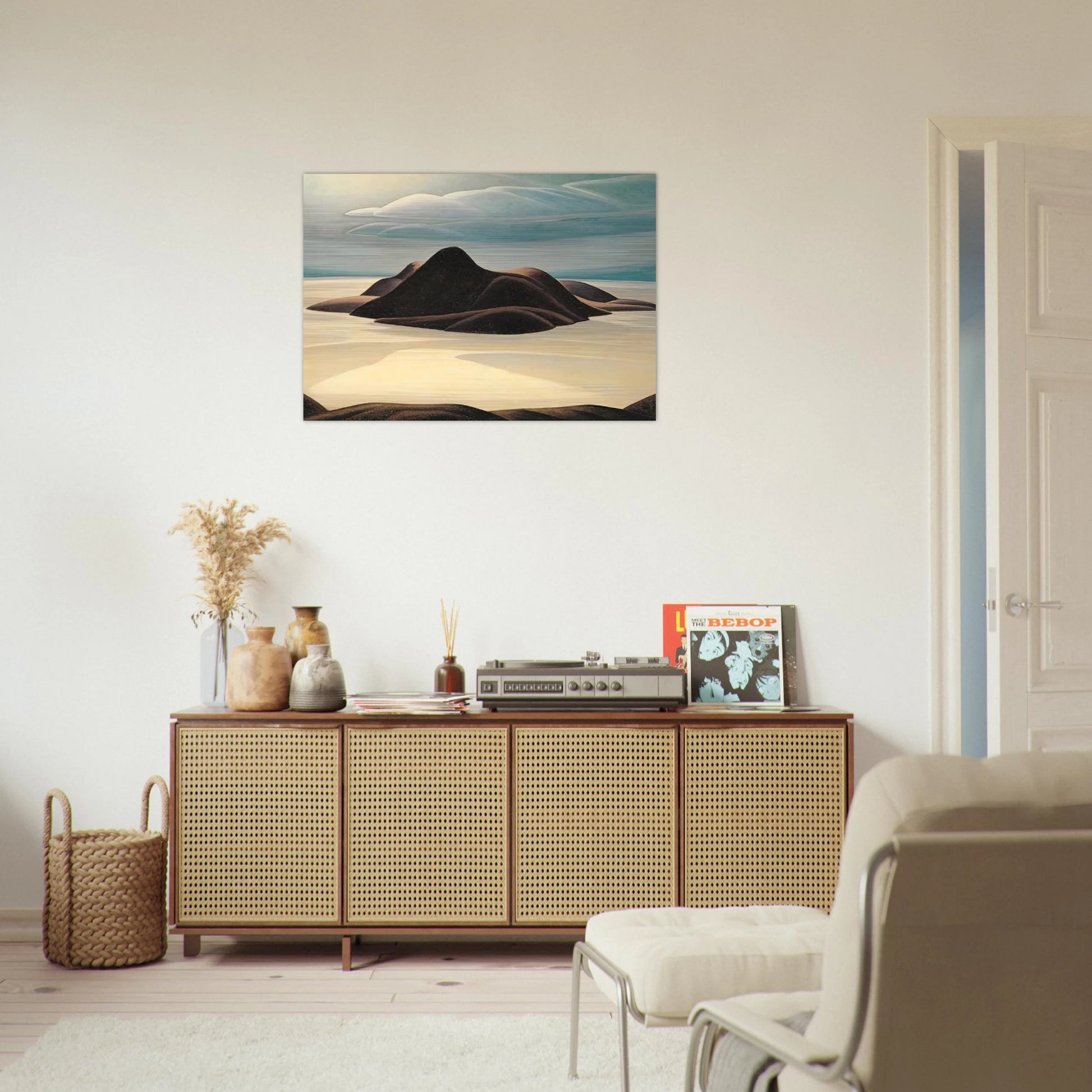 Pic Island, Lake Superior - 1924 - Lawren Harris Brushed Aluminum Print - 70x100 cm / 28x40 inches | Lawren Harris Aluminum Print | Lawren Harris Prints