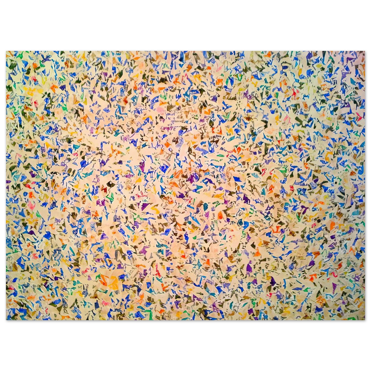 Simon Hantai - Untitled Suite 'Blancs' - 1973  75x100 cm / 30x40inches Fine Art Poster