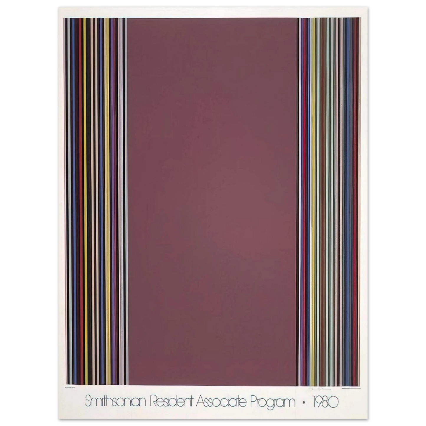 Gene Davis - Smithsonian Resident Associates Program 1980 15th Anniversary Poster - 1980  75x100 cm / 30x40inches Fine Art Poster