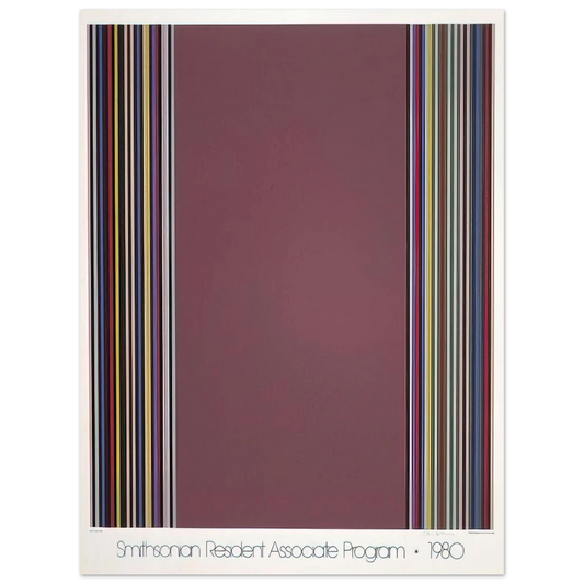 Gene Davis - Smithsonian Resident Associates Program 1980 15th Anniversary Poster - 1980  75x100 cm / 30x40inches Fine Art Poster