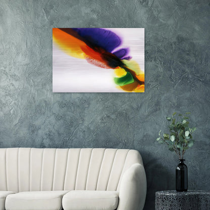 Phenomena Tibetan Flange - 1973 - Paul Jenkins Brushed Aluminum Print - 70x100 cm / 28x40 inches | Paul Jenkins Aluminum Print | Paul Jenkins Prints