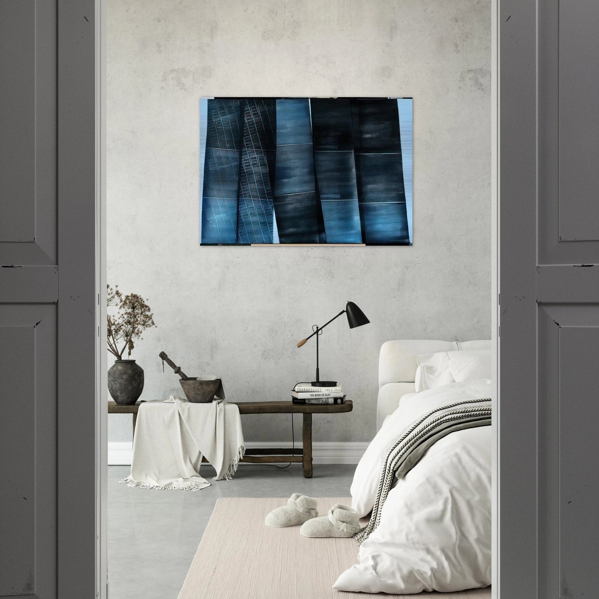 Untitled - 1976 - Hans Hartung Brushed Aluminum Print - 70x100 cm / 28x40 inches | Hans Hartung Aluminum Print | Hans Hartung Prints