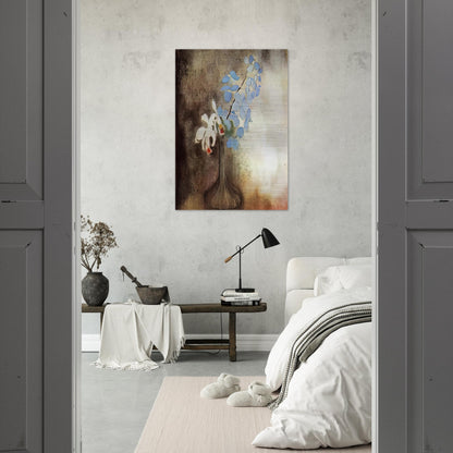 ORCHIDS - Odilon Redon Brushed Aluminum Print - 70x100 cm / 28x40 inches | Odilon Redon Aluminum Print | Odilon Redon Prints