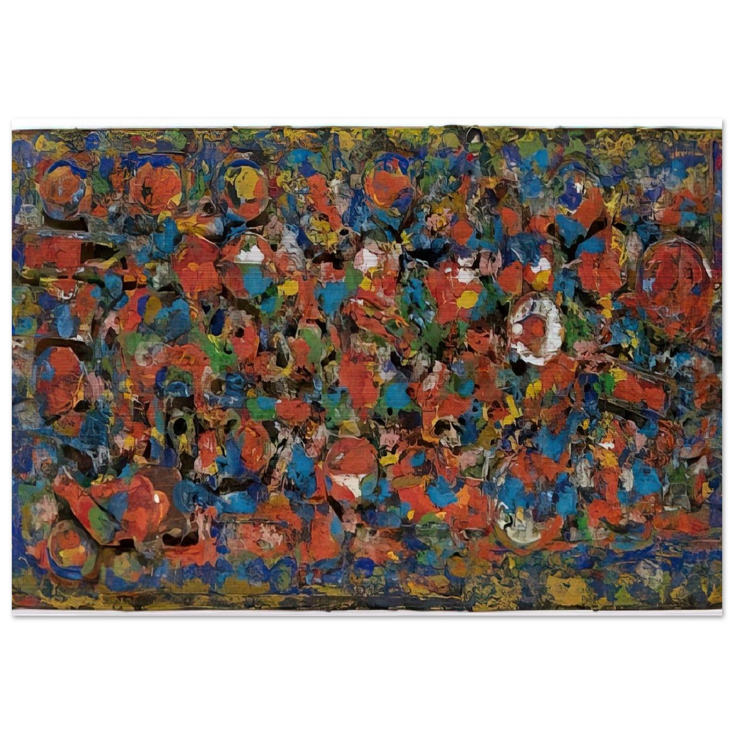 Encrustation - Richard Pousette-Dart Brushed Aluminum Print - 70x100 cm / 28x40 inches | Richard Pousette-Dart Aluminum Print | Richard Pousette-Dart Prints