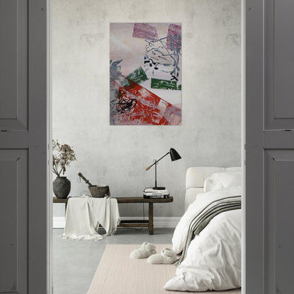 Lithograph 1968 - Jean-Paul Riopelle Brushed Aluminum Print - 70x100 cm / 28x40 inches | Jean-Paul Riopelle Aluminum Print | Jean-Paul Riopelle Prints