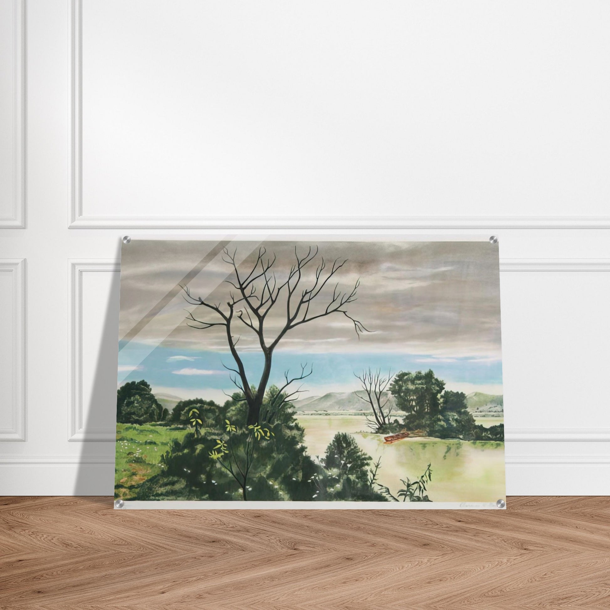 Untitled - Early Spring Landscape - 1979 - Clarence Holbrook Carter Acrylic Print - 70x100 cm / 28x40″ inches | Clarence Holbrook Carter Wall Art | Clarence Holbrook Carter Prints