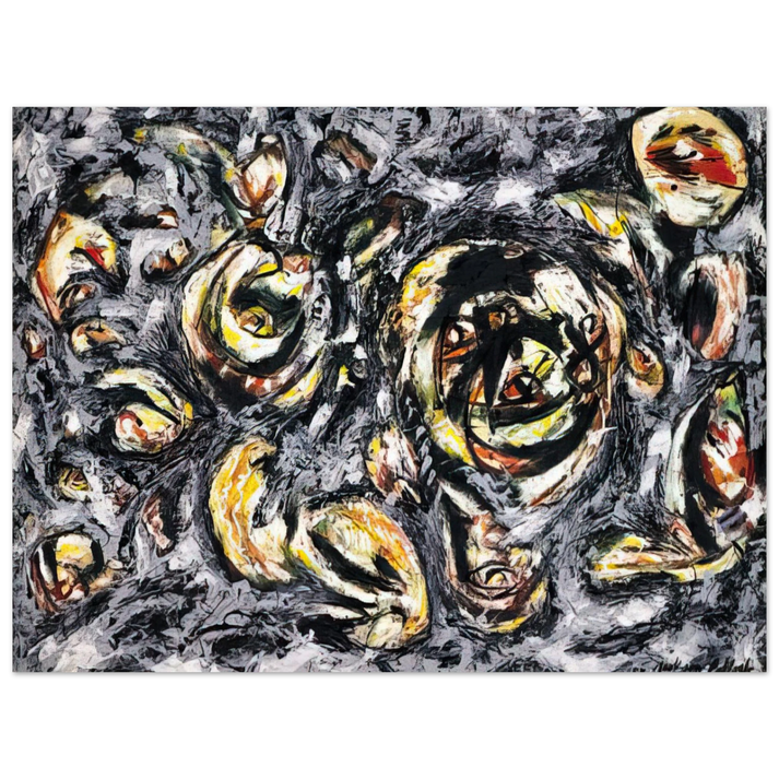 Jackson Pollock - OCEAN GREYNESS 1953  75x100 cm / 30x40inches Fine Art Poster