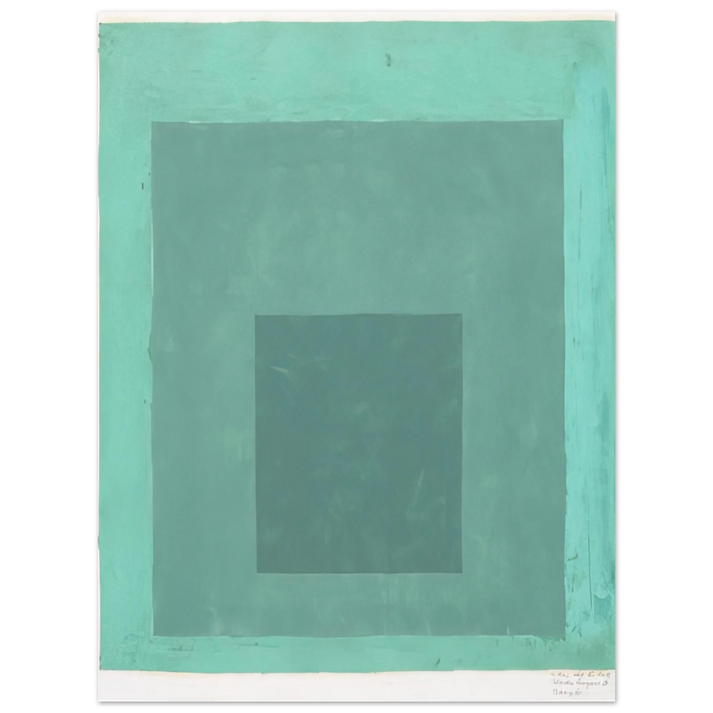 Josef Albers - STUDY FOR HOMAGE TO THE SQUARE 1  75x100 cm / 30x40inches Fine Art Poster